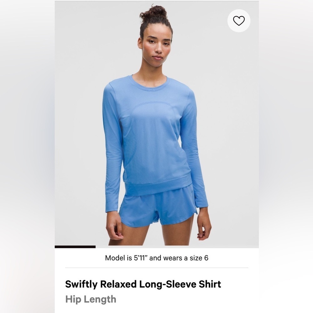 Lululemon Swiftly Relaxed Long-Sleeve Shirt 
Race Length